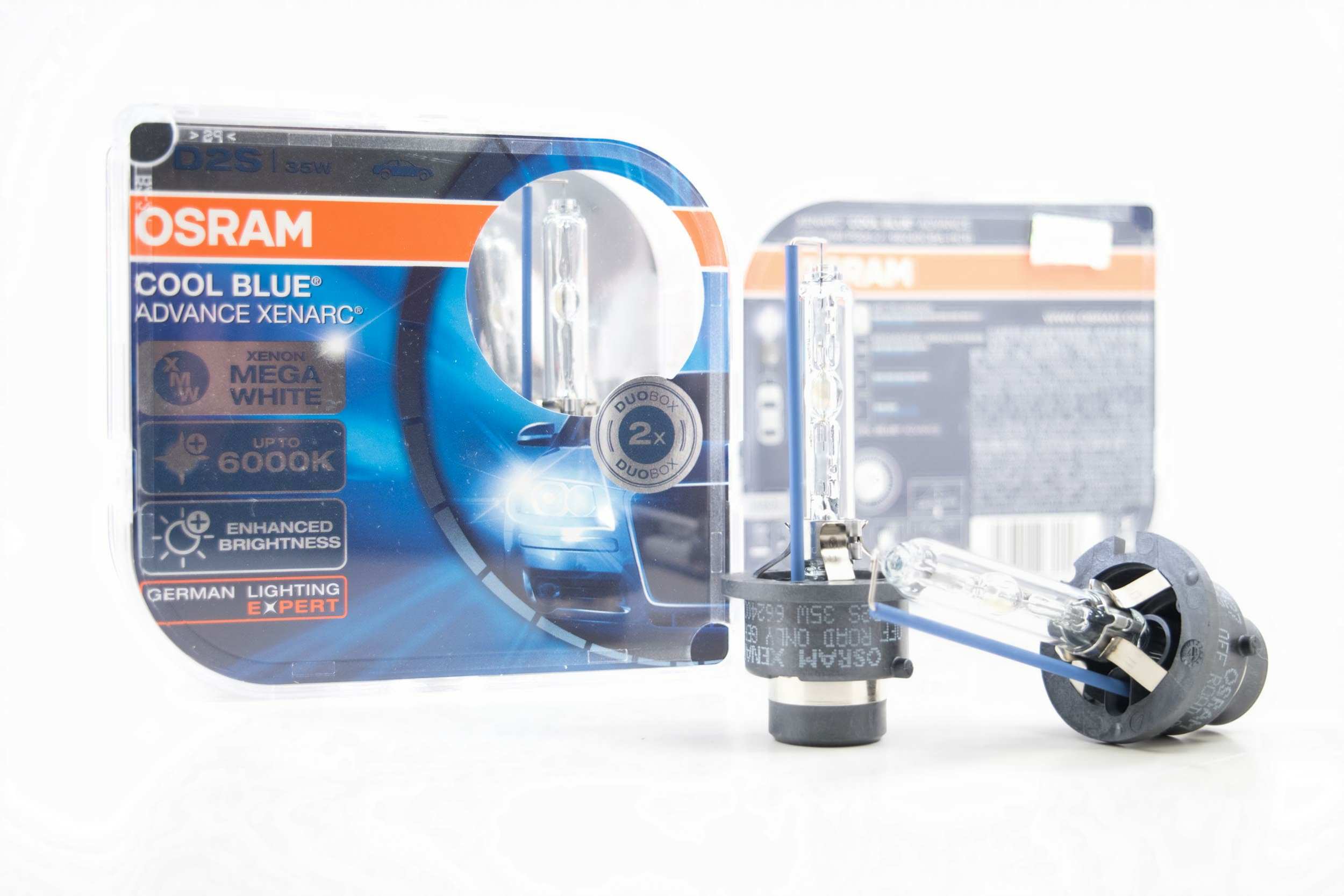 D2S 6000K: Osram Xenarc 66240 Cool Blue Advance Bulbs | HR B32